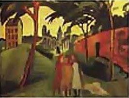 August Macke 1913 Staatsgalerie Moderner Kunst, Munich China oil painting art